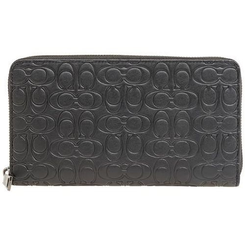 Ví Coach Nam Travel Organizer Leather Wallet 66864 Màu Đen